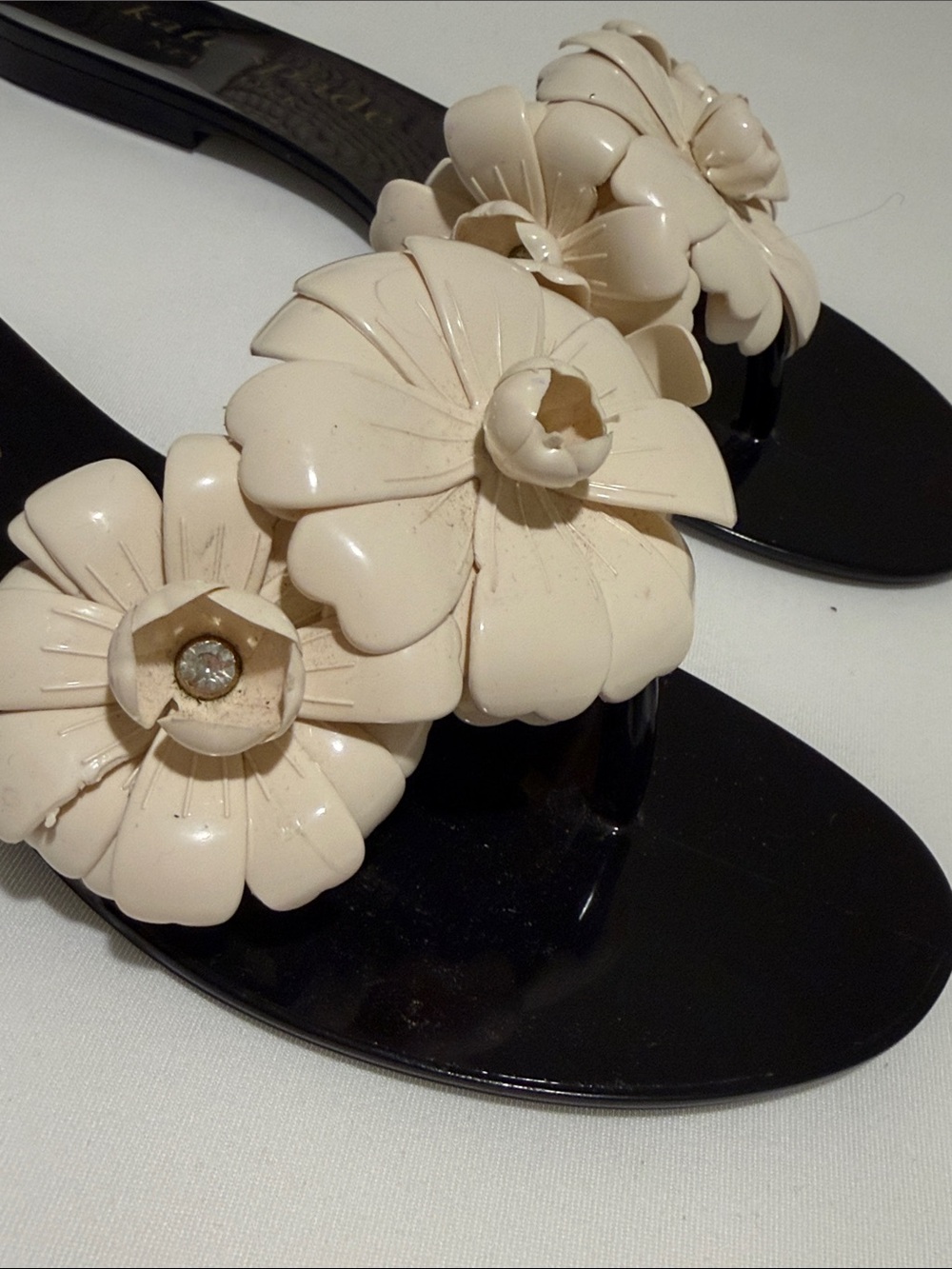 Kate Spade New York Women's Jaylee Flip flops Flat Sandals Black , Size 10 - Picture 3 of 9